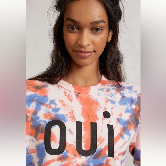 Clare V. Tie-dyed Oui Sweatshirt Like New XS for Anthro - Picture 2 of 5
